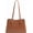 Brown, variant on Retro PU Leather Underarm Shoulder Bag, minimalist stylish design with large capacity, ideal daily handbag for office