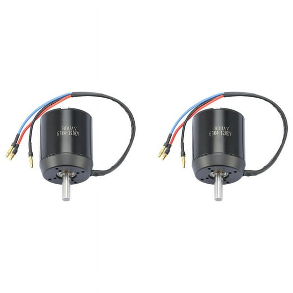 2X 6384 120KV BLDC Brushless Motor for Electric Balancing Scooter Skateboard (Sensorless)