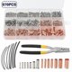 thumbnail image 4 of 970Pcs Copper Connecting Pipe Wire Joint Small Copper Tube Terminal Cable Lug Bootlace Ferrule Kit With Heat Shrink Tube Plier, 4 of 5