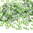 thumbnail image 1 of Uxcell Cristales de Vidrio Redondos y Planos con Fondo de Rhinestones Gemas Diamantes para Manualidades DIY Ropa Zapatos Decoración de Arte de Uñas Verde Claro 2.8-2.9mm, 1 of 7