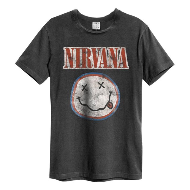 Amplified - Camiseta Colours Nirvana para Adultos Unisex (Carbón)