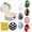 multicolour, variant on Vrorvz Natural Crystal Stone Set with Amethyst Sodalite Red Green Dongling Yellow Calcite Eye Stone 9 Gemstones for DIY Crafts Energy Boosting Gift with Storage Box