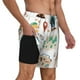 thumbnail image 2 of Balery Travel1 Bañador para hombre, shorts de playa de secado rápido con entrepierna y forro de compresión-Small, 2 of 6