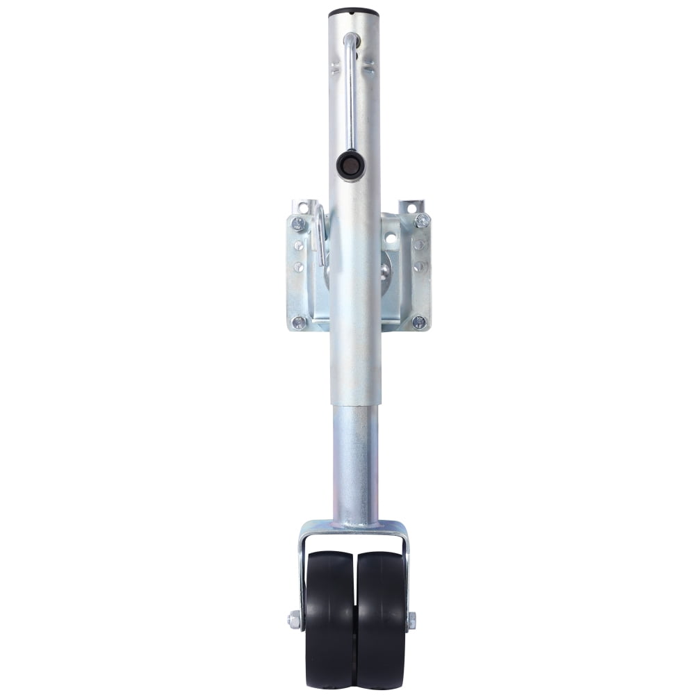 1500lbs Trailer Jack with Dual Wheels, 12" Adjustable Lift for Boat & RV Towing