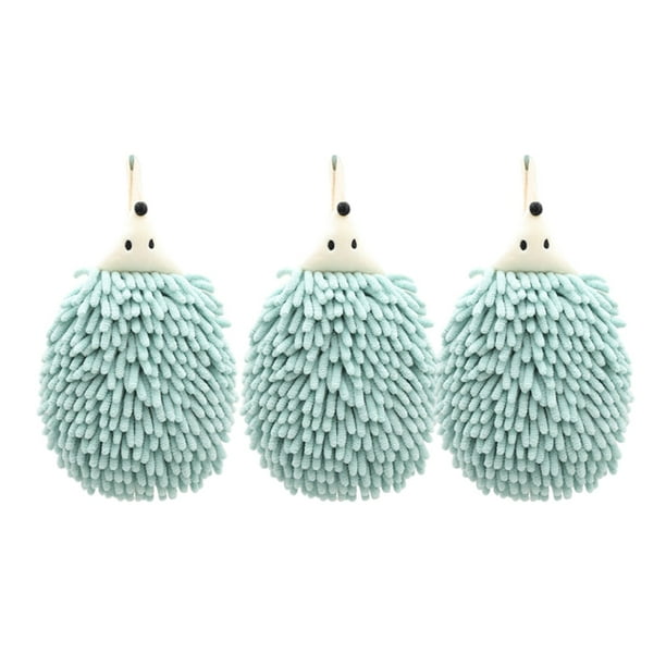 Toallas para el Baño 3-Pc Chenilla Colgando Bolas de Toalla de Mano,Super Absorbente Microfibra Suave Secado Bolas de Mano,Toallas de Mano para el Baño