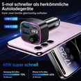 thumbnail image 3 of Bluetooth 5.3 FM Transmitter Car Charger 48W, Dual USB, Wireless Radio, LED Display 64GB USB Drive, Black, 3 of 5