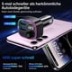 thumbnail image 3 of Bluetooth 5.3 FM Transmitter Car Charger 48W, Dual USB, Wireless Radio, LED Display 64GB USB Drive, Black, 3 of 5