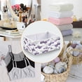 thumbnail image 4 of Foldable Fabric Storage Bin Home Cubes Clothing Organizer Bins Large Collapsible Box Basket for Home Organizer Lavender-colored Butterfly Pattern, 4 of 7
