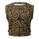 thumbnail image 4 of Moda mujer corto o-cuello moda impreso chaleco sin mangas exterior ombligo inferior Tops blusa Fridja  qr2597, 4 of 4