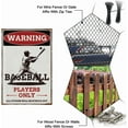 thumbnail image 4 of 4Pcs Baseball Wall Decor Sign Vintage Metal Tin Retro Baseball Sports Wall Poster For Boys Room Decor 8 x 12 Inch, 4 of 9
