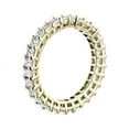 thumbnail image 2 of Emerald Cut 1.00 Ct IGI Certified Lab Grown Diamond Engagement Eternity Band for Gift (E/VVS2) Solid 18K Yellow Gold Size 10 by Diamond-Capitals, 2 of 8