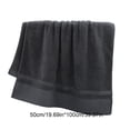 thumbnail image 3 of Beautynvta Bath Towels for Bathroom, Solid Color Cotton Bath Towel, Soft Absorbent Thickened Bath Towels for Bathroom, Travel, Camp, Hotel, and Spa, 39.4''x19.7'', Dark Gray, 3 of 6