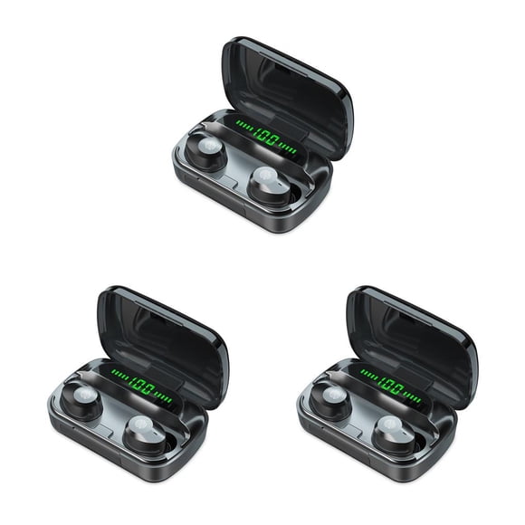 Sidaley Wireless Earbuds Rechargeable Sweatproof Noise Calling Cancelling Sports Headset Earphones Microphone with Type1 NO1