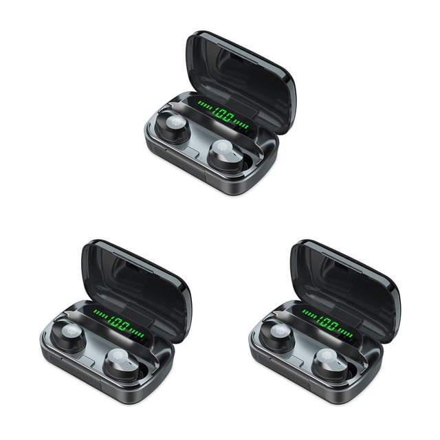 Methold Wireless Earbuds Rechargeable Sweatproof Noise Sports Microphone Headset Earphones with Calling Cancelling Type1 NO1