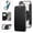 Black, variant on For Samsung Galaxy S25 5G / S24 5G Wallet Cell Cover, RFID Blocking, PU Leather,Compatible With MagSafe , With Flip Card Holder, Ultra Thin Electroplated Rotating Bracket Magneti Protective Cover
