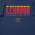thumbnail image 2 of Umbro Men's Ecuador Stacked Soccer T Shirt (New Navy, S-XXXL), 2 of 4