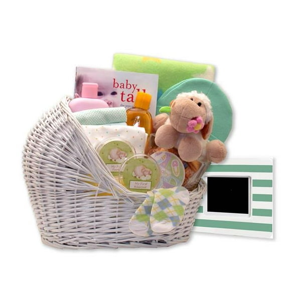 Gift Basket Drop Shipping 89062-Y-T Welcome Baby Bassinet New Baby
