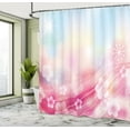 thumbnail image 5 of Ambesonne Modern Shower Curtain, Blossoms Flowers Buds, 69"Wx84"L, Fuchsia White, 5 of 5