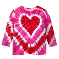 thumbnail image 4 of ATOGUTA Girls Heart Graphic Shirt Kids Heart Printed Valentine's Festival Outfit 3/4 Sleeve VDAY Tops Size 3T-12, Hot Pink, 4 of 5