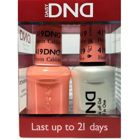 DND Duo Soak off Gel & Matching nail polish - 419 HAVIN CABBLER