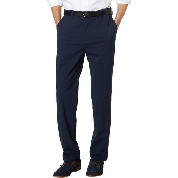 Dockers Men's Straight Fit Signature Go Khaki Pants Navy Blazer Size 42x30