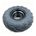 thumbnail image 1 of twisto 145/70-6 Outdoor-Road Tire Flame Pattern Pattern 6 Inch ATV Tire and Rim for DIY Enthusiasts, Tire-hub Black, 1 of 10