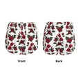 thumbnail image 4 of Disketp Rose Flowers Print Women's Shorts Workout Shorts for Athletic Gym Running Shorts with Phone Pockets Small, 4 of 8