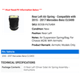 thumbnail image 2 of Rear Left Air Spring - Compatible with 2015 - 2017 Mercedes-Benz CLS400 2016, 2 of 2