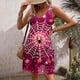 thumbnail image 3 of Vestido de Verano para las Mujeres Impresión de la Moda Bolsillo sin Mangas Cuello en V, Vestido Casual para la Playa Y Diario, 3 of 5