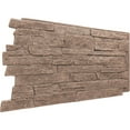 thumbnail image 4 of Ekena Millwork 49"W x 25 1/2"H x 1 1/4"D Acadia Ledge Stacked Stone, EverStone Faux Stone Siding Panel, North Hill, 4 of 9
