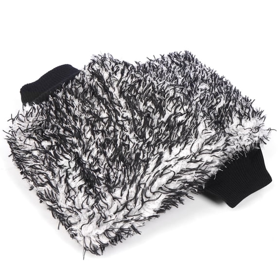 Double-Sided Microfiber Car Wash Mitt, Ultra Absorbent Scratch-Free Wash Glove for Auto & Home Cleaning