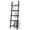 Black, variant on Costway Ladder Shelf 5-Tier Plant Stand Wall-leaning Bookcase Display Rack Black