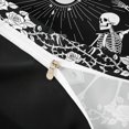 thumbnail image 4 of Homewish Funny Skeleton Duvet Cover Queen,Happy Halloween Queen Bedding,Black White,Vintage Floral Comforter Cover,Black Reversible,3pcs,1 Duvet Cover and 2 Pillowcases, 4 of 6
