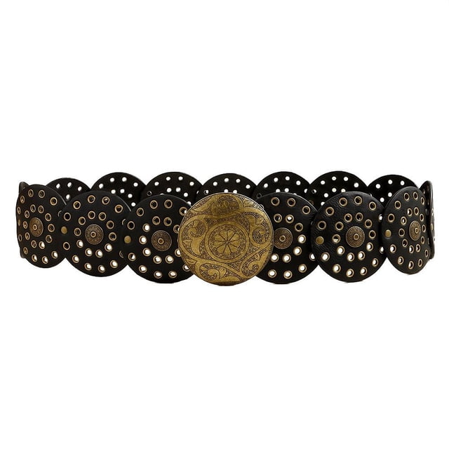 Cinturón vaquero hueco estilo western, cinturones anchos vintage para mujer, cinturones en oferta, AU S H0O2