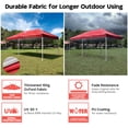 thumbnail image 3 of Yescom 9.5x19 Ft Pop Up Canopy Replacement Top Cover Gazebo Tent UV Sunshade Outdoor, 3 of 9