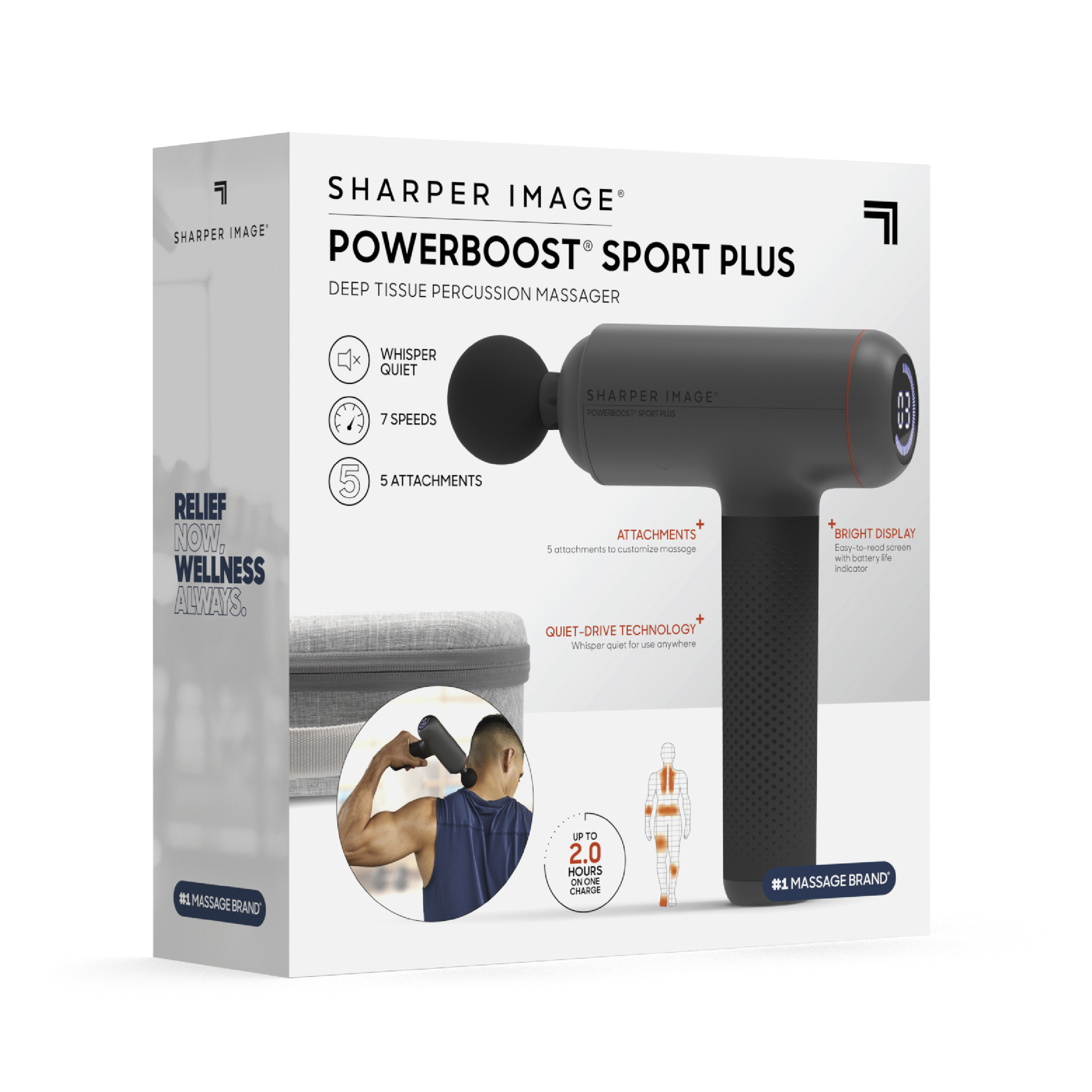 Sharper Image PowerBoost Sport Plus Percussion Massager photo 3