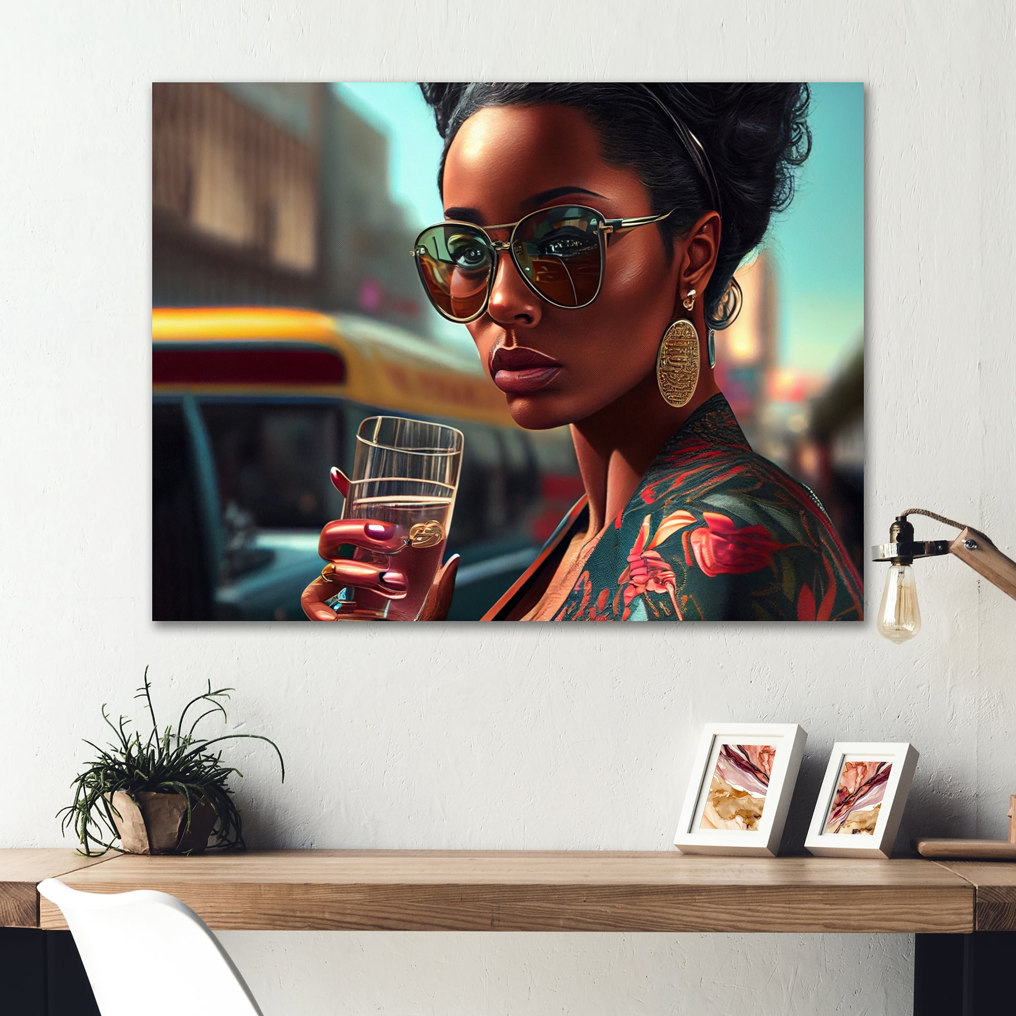 Designart African American Woman II Canvas Wall Art