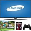 Samsung 4k HDTV (4K x 2K) with Xbox One S 500GB, Your Choice of Game or 4k UltraHD Movie, and Controller