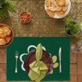thumbnail image 3 of Happy St. Patricks Day Placemats Set of 4 Lucky Shamrock Dog Paw Table Mats Seasonal Spring Kitchen Dining Indoor Outdoor Party Decor 12x18 Inch, 3 of 5