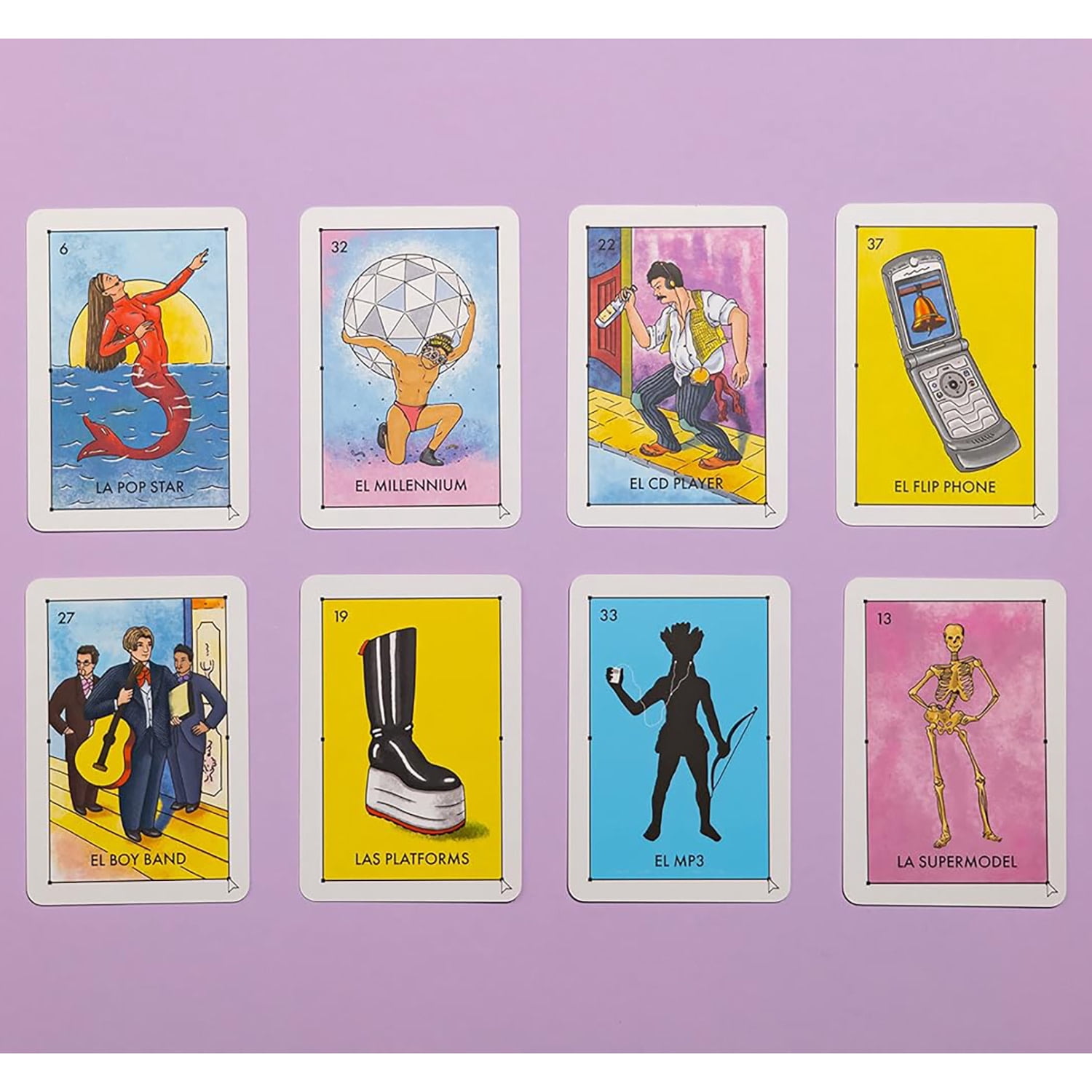 Millennial Loteria: Y2K Edition - Parody Mexican Bingo Party Game, Matching Card Game, Nostalgia & Iconic Humor, Family & Adults 13+, 2-10 Players