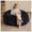 Black, variant on KavlSean 6FT Plush Faux Fur Bean Bag Chair, Comfy Round Sofa with Shiny Silver Thread & Memory Foam Filling, Soft Lounging Bean Bag with High-Rebound Granular Filling for Living Room, Bedroom