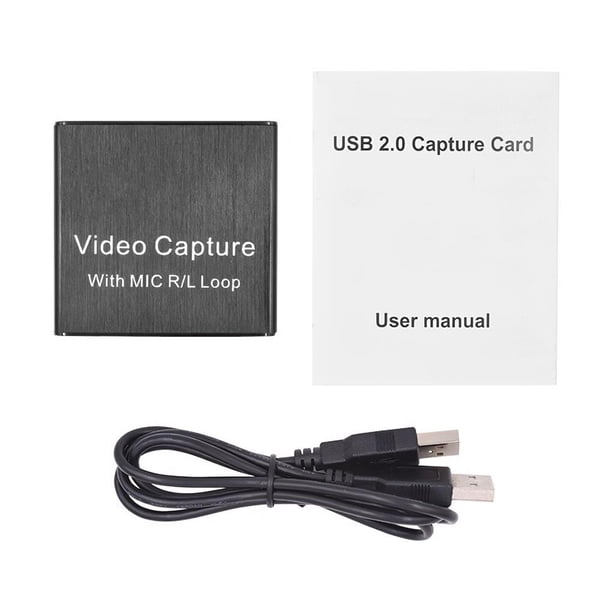 Tarjeta De Captura De Audio Y Video Usb2.0 Con Soporte De Salida De Bucle 4K 1080P/30Hz Dispositivo De Captura De Juegos Compatible Con Hdmi Para Reuniones De Enseñanza Al Vapor En Vivo Scienceny EL009933-00