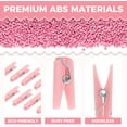 thumbnail image 5 of BZUEPRS 100Pcs Baby Shower Clothespins Plastic Clothes Pin with Waterproof Bag Mini Pink Pin Bulk 1.37 inch for Party Decorations, DIY Crafts, 5 of 14