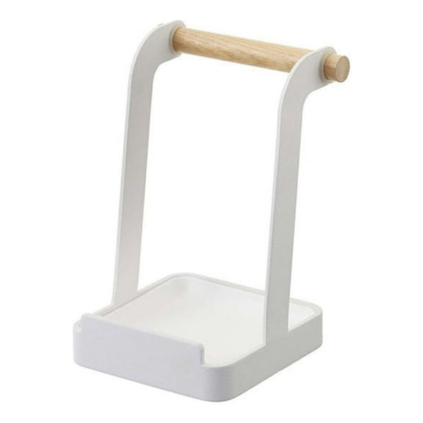 Injueey Soporte para tapa de olla con bandeja, organizador de cocina desmontable, herramienta de cocina, soporte para vajilla, estante de Cocina y Comedor Blanco
