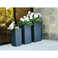 thumbnail image 5 of GUAGNDONG CREATIVE STONE GARDEN DECORATION CO.,LTD Durx-litecrete Lightweight Concrete Tall Light Granite Planter-Set of, 5 of 16