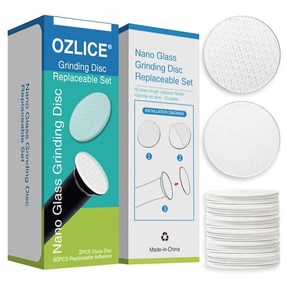 Disco abrasivo OZLICE Dermave Nanoglass Remover, 2 unidades