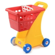 Little Tikes Toy Shopping Cart with Folding Seat, Multicolor, For Pretend Play Shopping Grocery Play Store for Kids Toddlers Girls Boys Ages 18+ months.