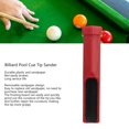 thumbnail image 3 of Ponceuse de Pointe de Queue de Billard, Formeur de Filetage de Pointe de Queue Détachable 2 Pcs Plastique Rouge pour Club, 3 of 7