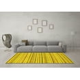 thumbnail image 3 of Ahgly Company Indoor Rectangle Abstract Yellow Modern Area Rugs, 7' x 9', 3 of 4