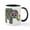 White/Black Inside, variant on CafePress - Colorful Paisley Elephant - 11 oz Ceramic Mug - Novelty Coffee Tea Cup